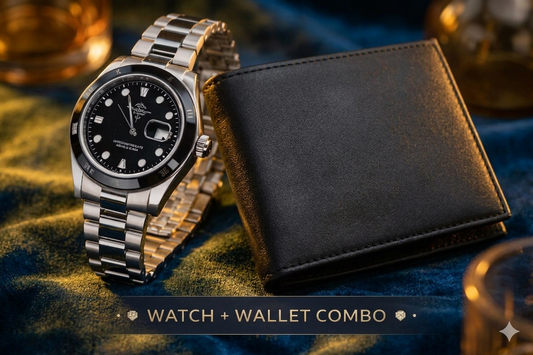 Premium Men’s Watch & Wallet Combo Gift Set