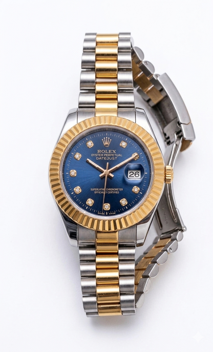 Luxury Cut Dial Waterproof Stainless Steel Watch