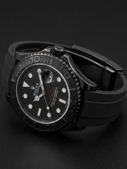Luxury Black Rotating Bezel Waterproof Sports Watch