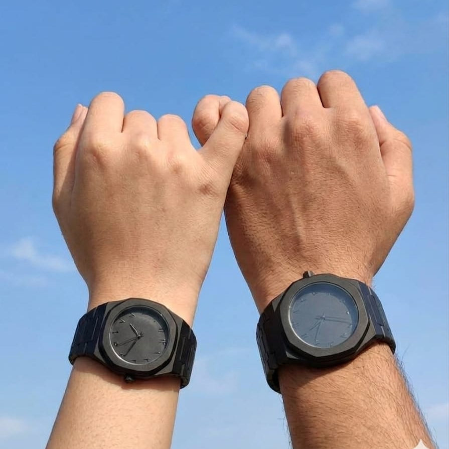 Couple Watch Set | Matching His & Her Arabic Dial Watches