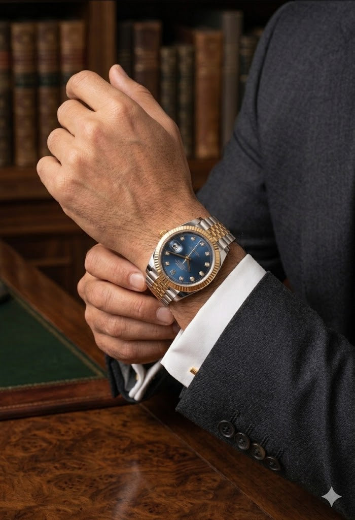 Luxury Cut Dial Waterproof Stainless Steel Watch