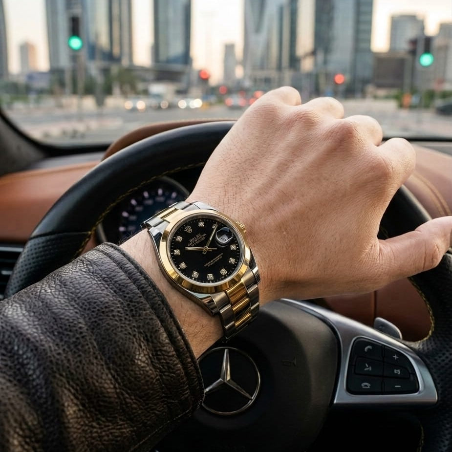 Luxury Gold & Silver Waterproof Automatic Watch