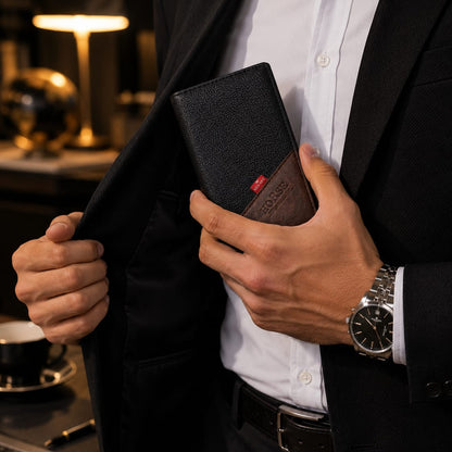 Horse Genuine Leather Long Wallet for Men – Business Collection Premium Bifold Wallet