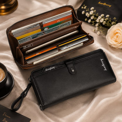 VIP Baellerry Wallet Exclusive Collection – Premium Leather Long Wallet with Gift Box