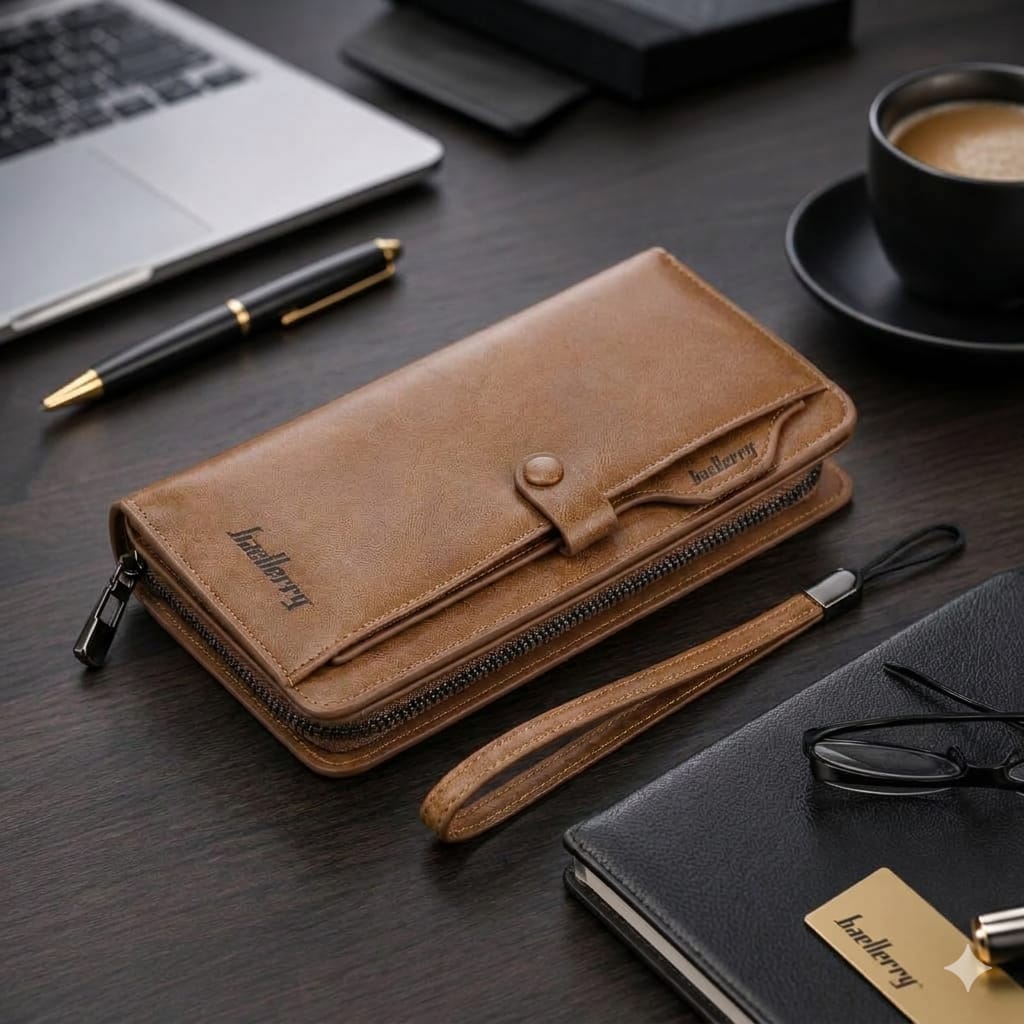 VIP Baellerry Wallet Exclusive Collection – Premium Leather Long Wallet with Gift Box