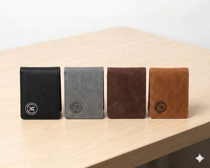 Minimalist Leather Card Holder Wallet – Slim Bifold Design