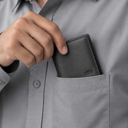 Genuine Leather Bifold Wallet for Men – Slim & Compact Gift Box Wallet - Fashion Bridge