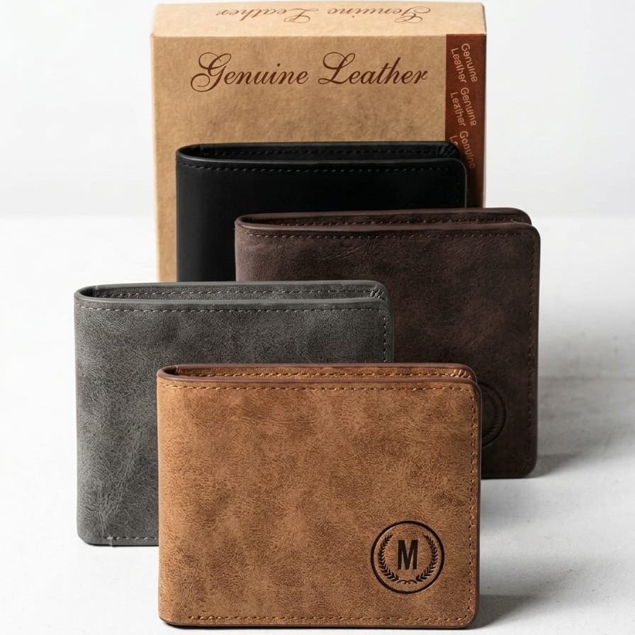 Men's M Premium Bifold Wallet - Fashion Bridge