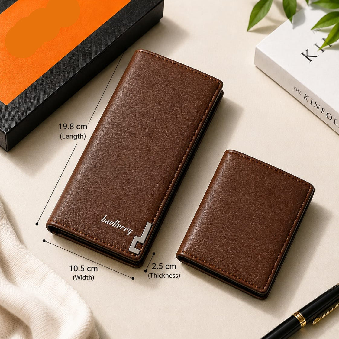 Premium Wallet Combo Set | Long Wallet + FREE Bifold Wallet - Fashion Bridge